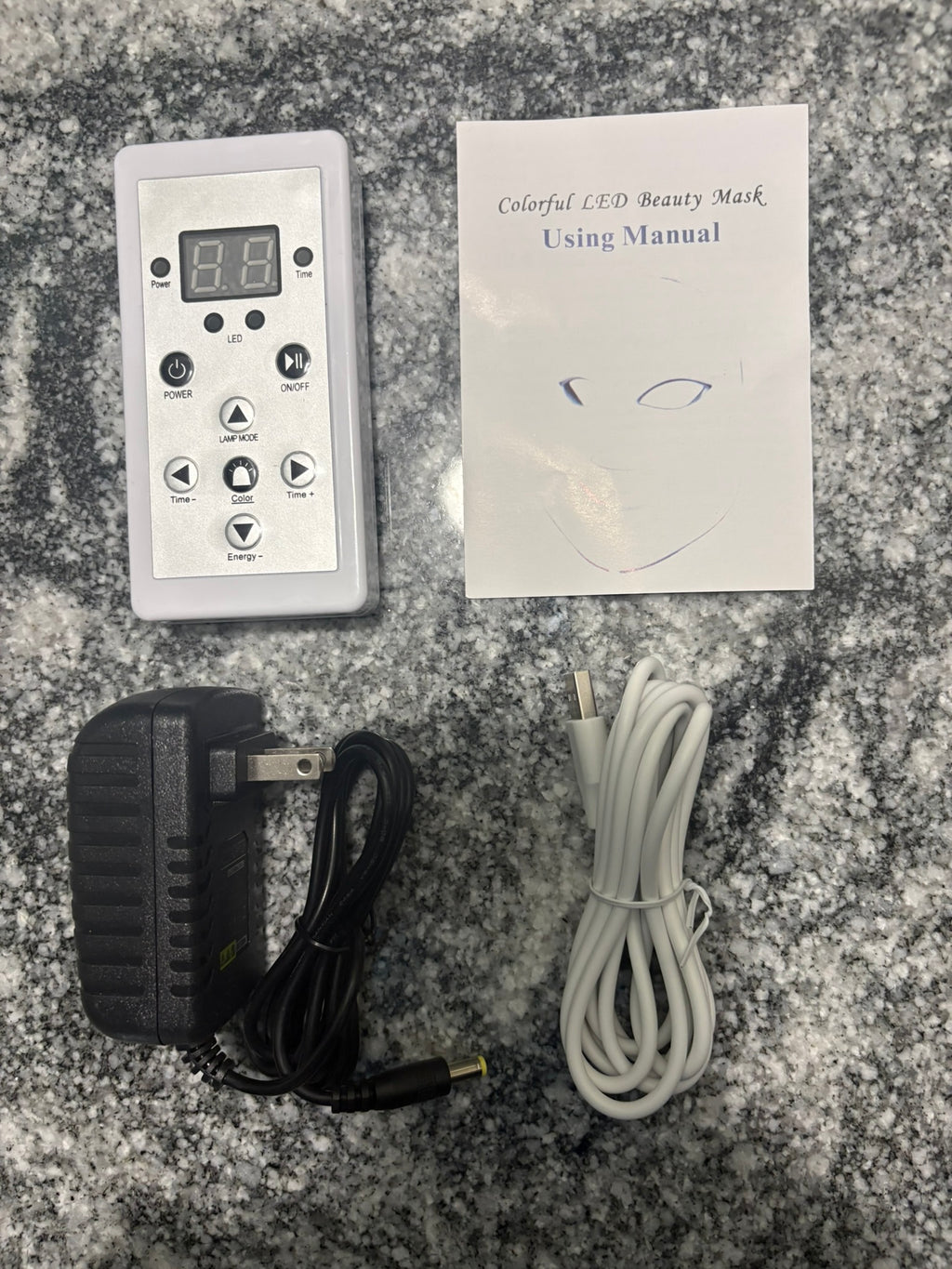7-Color LED Face Mask with Remote