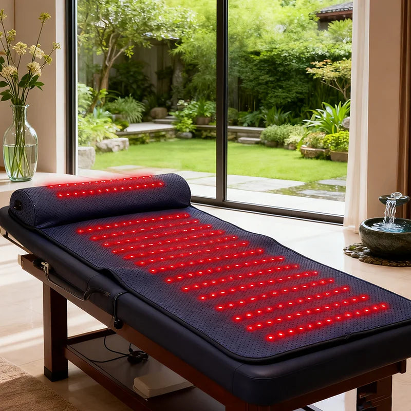 Red Light Therapy Mat with Infrared Heat & Neck Support